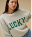 BY-BAR Trui bibi lucky vintage sweater light grey melee