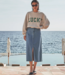 BY-BAR Trui bibi lucky vintage sweater light grey melee