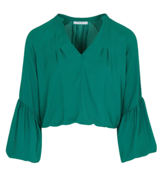 BY-BAR Blouse vienna satin stripe blouse evergreen