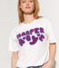 HARPER & YVE T-shirt logo cream white