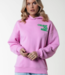 Colourful Rebel Trui Logo Wave Clean Oversized Hoodie candy pink