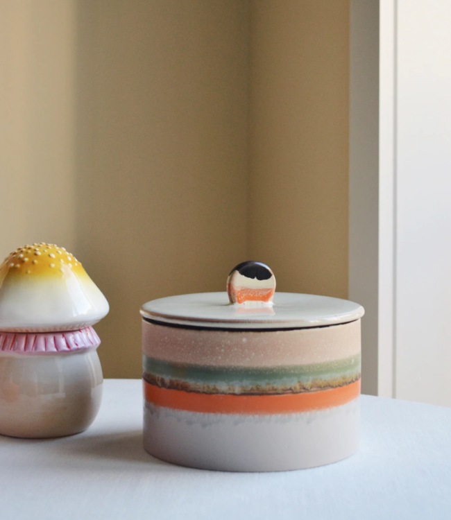 HKLIVING Koektrommel 70s ceramics: cookie jar, burst