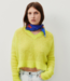 American Vintage Trui Bymi jaune fluo