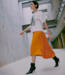 Copenhagen Muse Rok CMSimi skirt flame orange