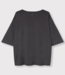 Alix The Label T-shirt ladies knitted modal t-shirt dark grey