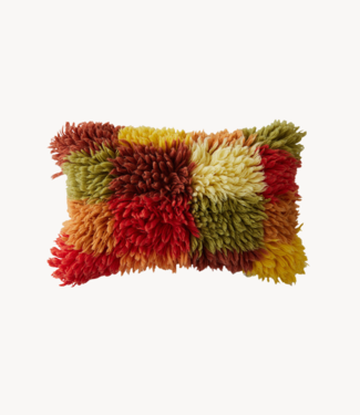HKliving Kussen Fluffy rag cushion (60x40cm)