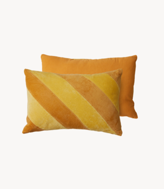 HKliving Kussen Striped velvet cushion april (60x40cm)