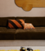 HKliving Kussen Striped velvet cushion september (60x40cm)