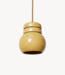 HKliving Hanglamp Ceramic bulb lamp mustard