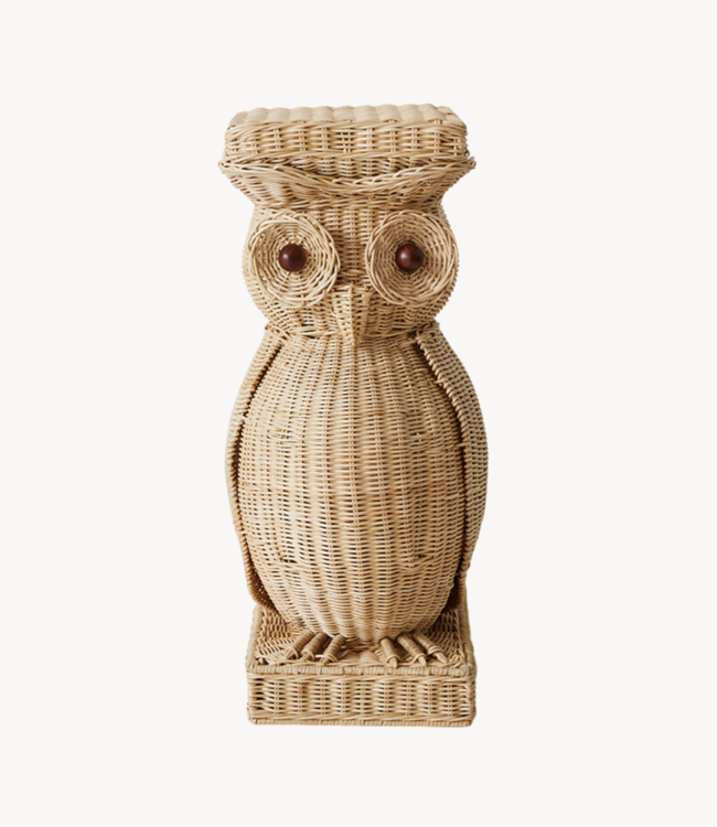 HKliving Bijzettafel Rattan owl side table