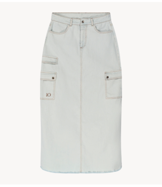 10DAYS Rok slub twill skirt sea foam