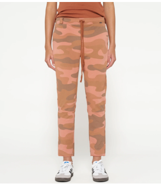 10DAYS Broek cropped jogger camo normal saddle brown