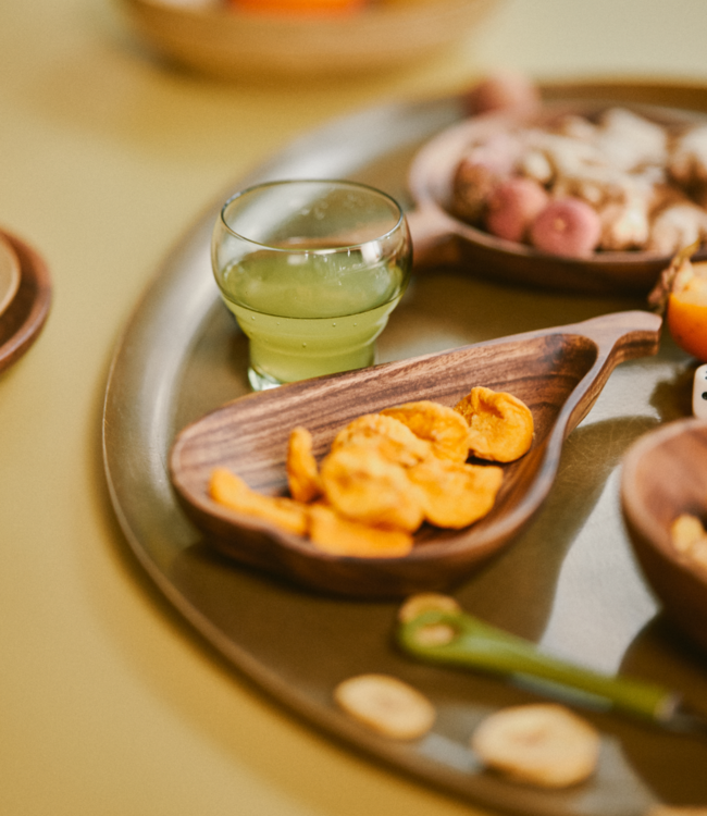 HKLIVING Schaal Acacia pear bowl L