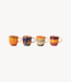 HKliving Mok 70s ceramics: coffee mugs brazil (set of 4)