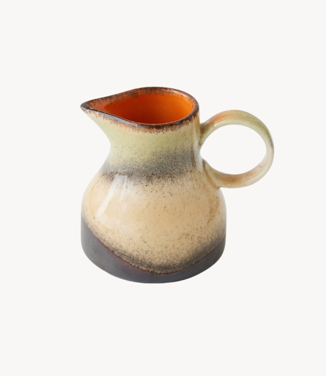 HKLIVING Melkkan 70s ceramics: milk jug 8 AM