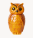 HKliving Voorraadpot Ceramic owl jar tangerine