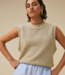 BY-BAR Top angy sleeveless pullover latte