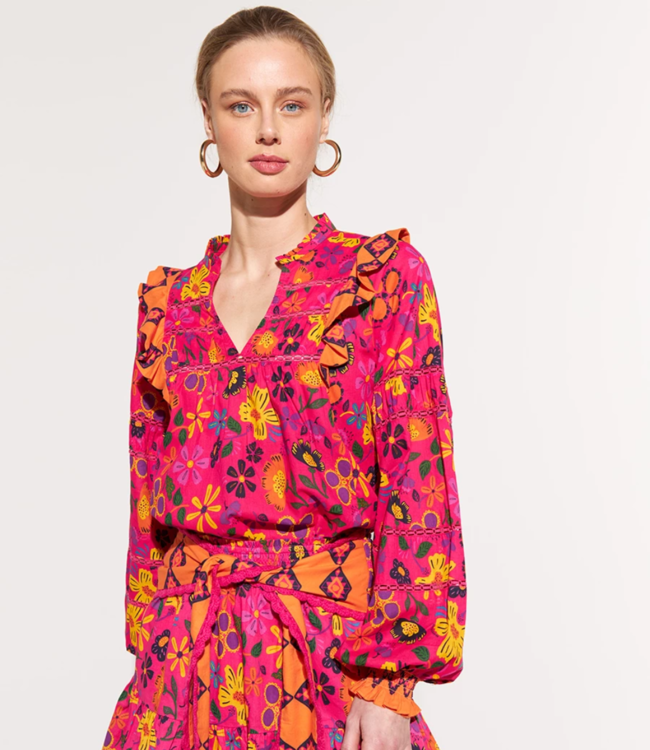 HARPER & YVE Blouse Jess  FRIDA HOT PINK