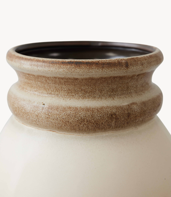 HKLIVING Vaas Grand floor vase vanilla