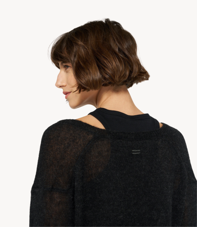 10DAYS Trui THE V-NECK KNIT SWEATER black 10DAYS365