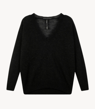 10DAYS Trui THE V-NECK KNIT SWEATER black 10DAYS365