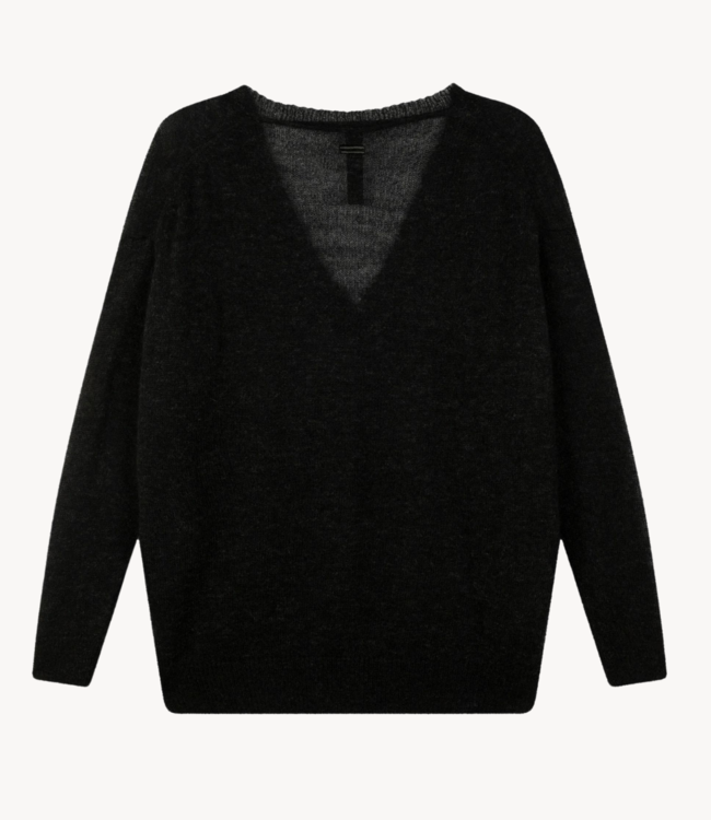 10DAYS Trui THE V-NECK KNIT SWEATER black 10DAYS365