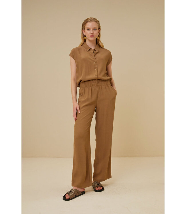 BY-BAR Broek robyn viscose pant khaki