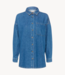 My Essential Wardrobe Blouse MaloMW 143 Shirt Medium Blue Vinta
