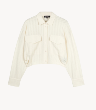 Refined Department Blouse ladies knitted cropped blouse Lyloe creamy white