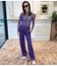 Refined Department Broek ladies knitted trackpants Dion purple