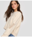 Alix The Label Trui ladies knitted mesh sweater light ecru