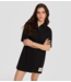 Alix The Label Jurk ladies knitted polo dress black