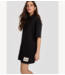 Alix The Label Jurk ladies knitted polo dress black