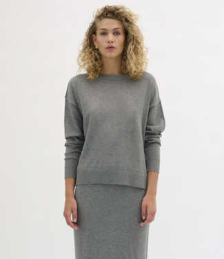 My Essential Wardrobe Trui EmmaMW Knit Pullover Smoked Pearl