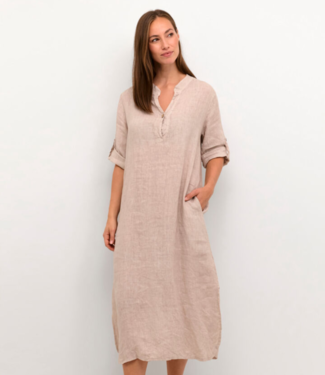 Cream Jurk CRBellis Caftan Dress Mollie Fit Crispy Sand