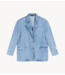 Alix The Label Blazer ladies woven denim blazer denim blue