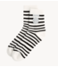 10DAYS Sokken short socks stripes ecru, black