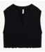 10DAYS Top v-neck top fleece black