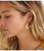 Anna+Nina Oorbellen Alchemy Hoop Earrings Brass Goldplated