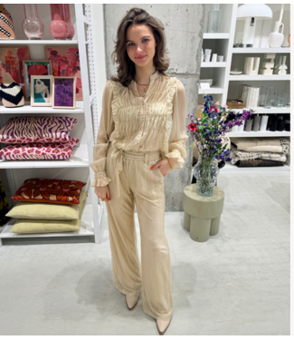 Studio Amaya Broek Donna pant beige