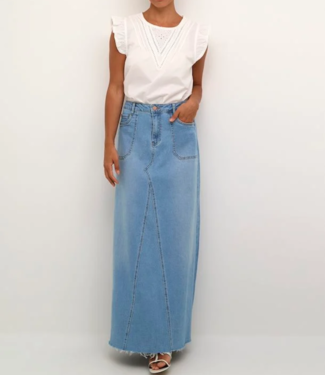 Cream Rok CRMarie Denim Skirt Beaverly Light Blue