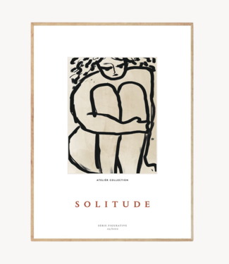 The poster club Wanddecoratie Solitude By Garmi Oak Frame (21x29,7 cm, A4)