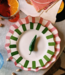 Anna+Nina Bord Green Scalloped Breakfast Plate Green