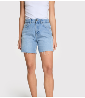 Alix The Label Broek short ladies woven denim shorts denim blue