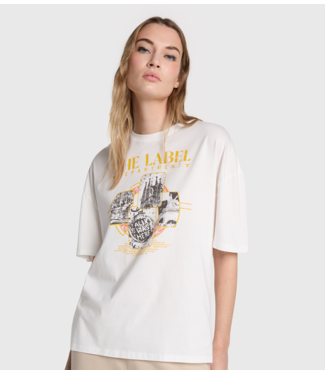 Alix The Label T-Shirt adies knitted the label t-shirt soft white