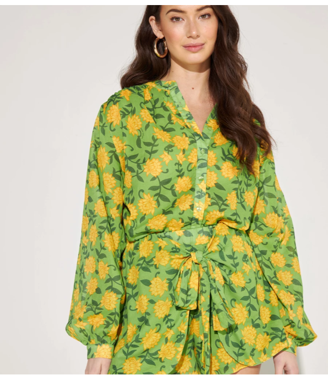 HARPER & YVE Blouse Felice-LS Mila Pineapple Flower