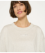 10DAYS Top squared cropped tee soft white melee