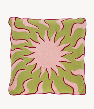 Anna+Nina Kussen Embroidered Sunshine Cushion