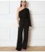 Refined Department Top ladies knitted one shoulder top Cleo black