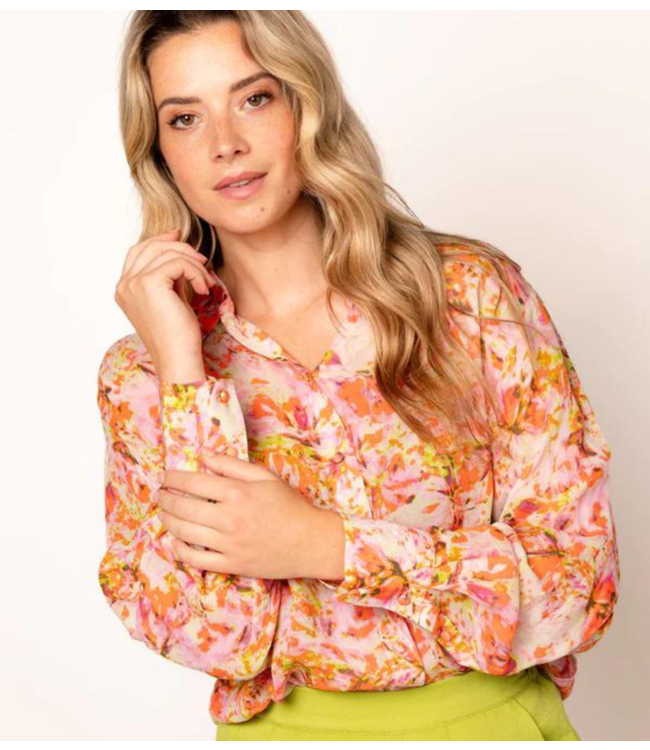 Freebird Blouse Jemmy flower pink